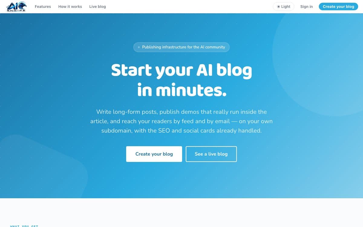 Screenshot of AI Shqipe