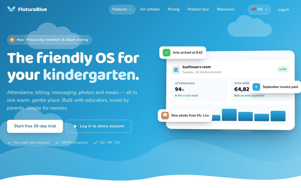 Screenshot of Flutura Blue